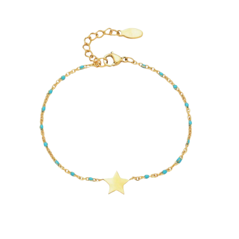 Bracelet Star bleu clair