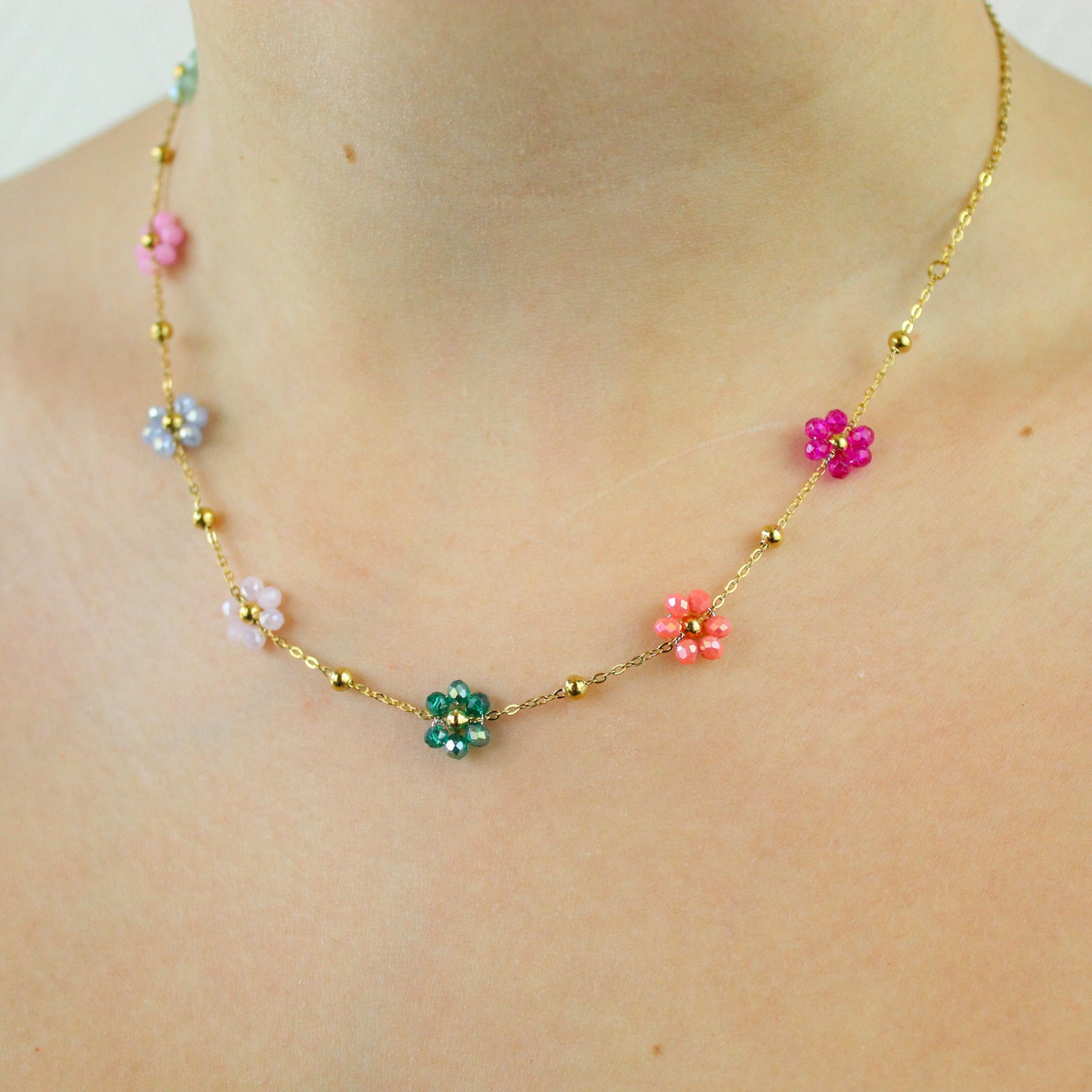 Collier Flora multicolore