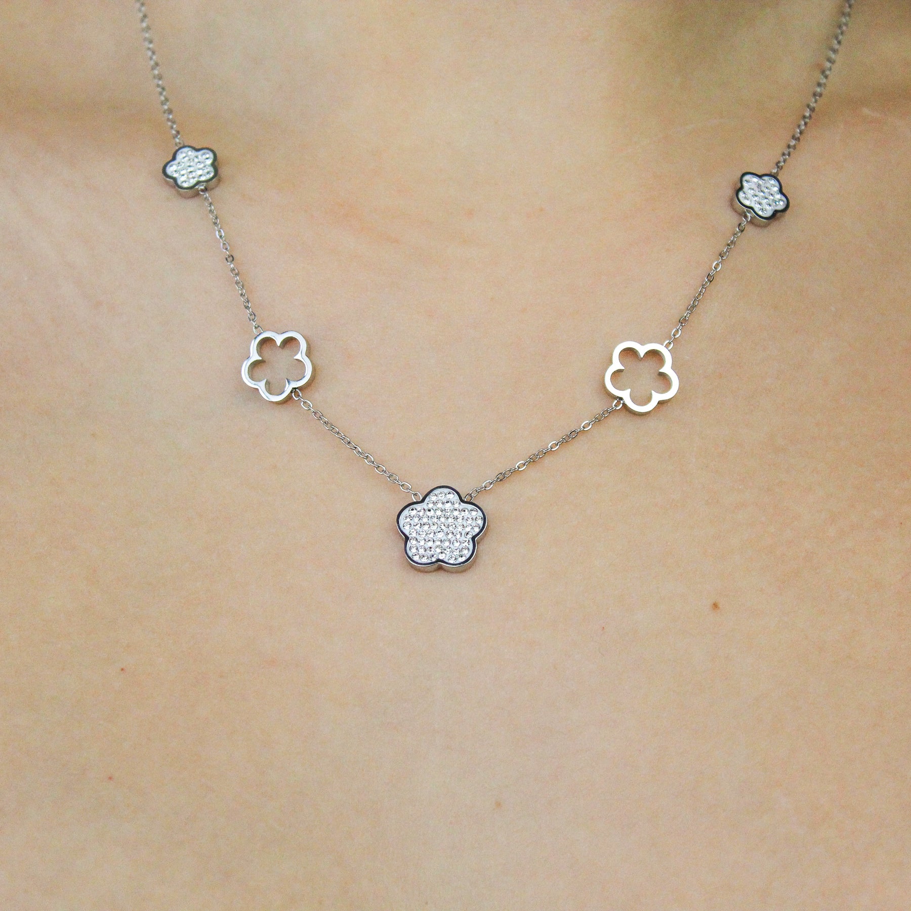Collier Capucine argenté