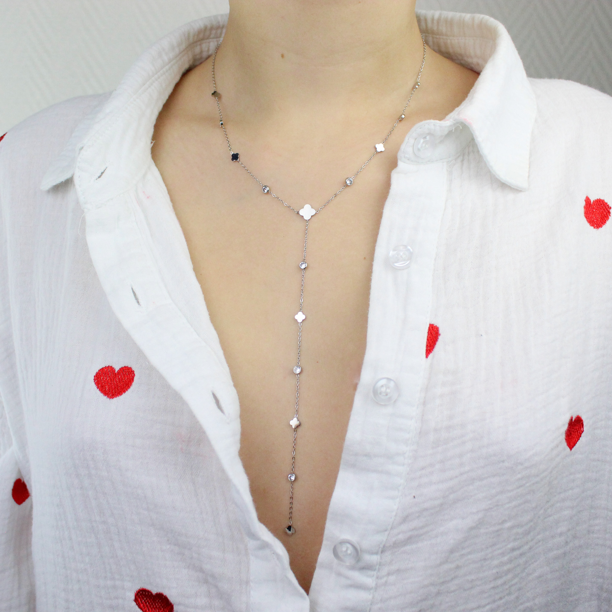 Collier Marie argenté