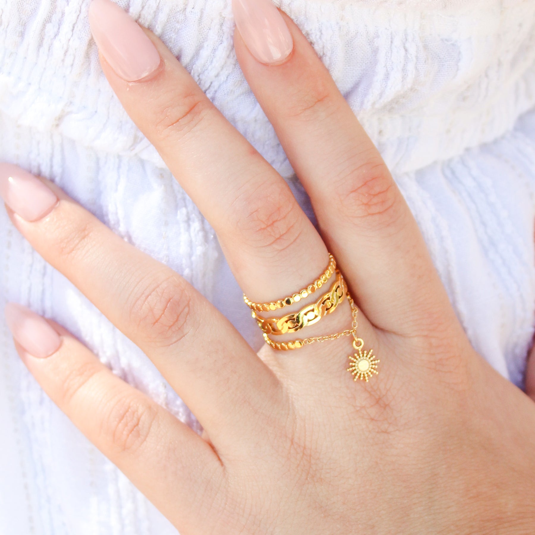 Bague Éloise dorée