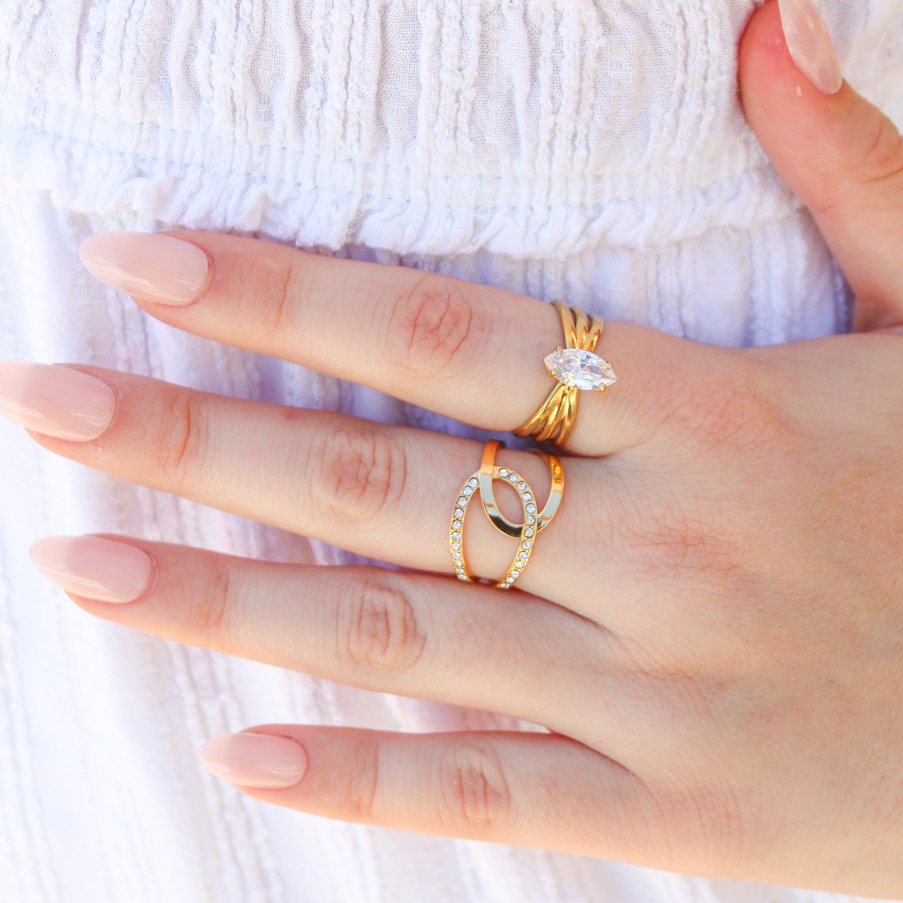 Bague Agathe dorée