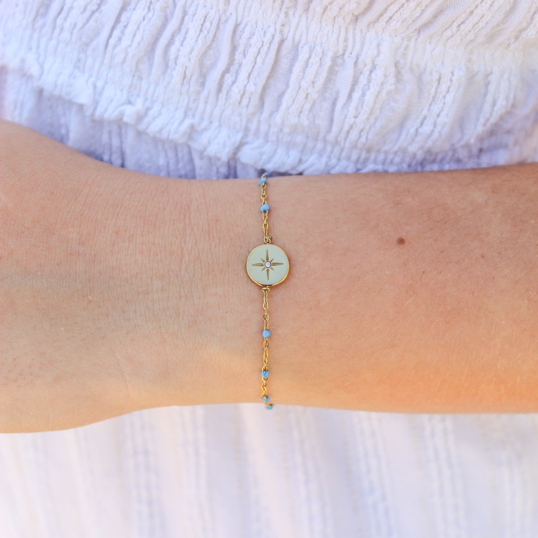 Bracelet alma bleu ciel