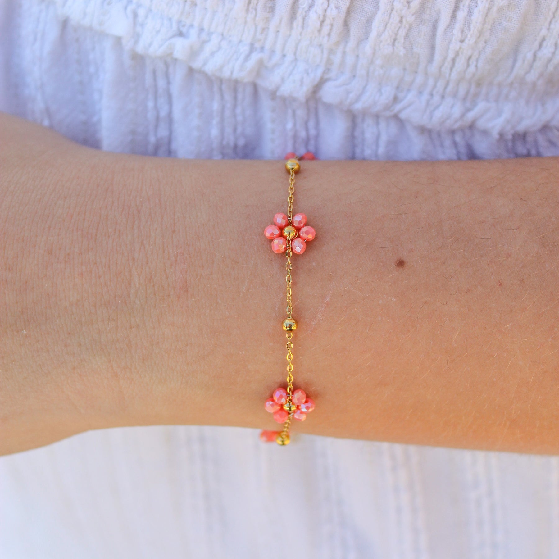 Bracelet Flora saumon