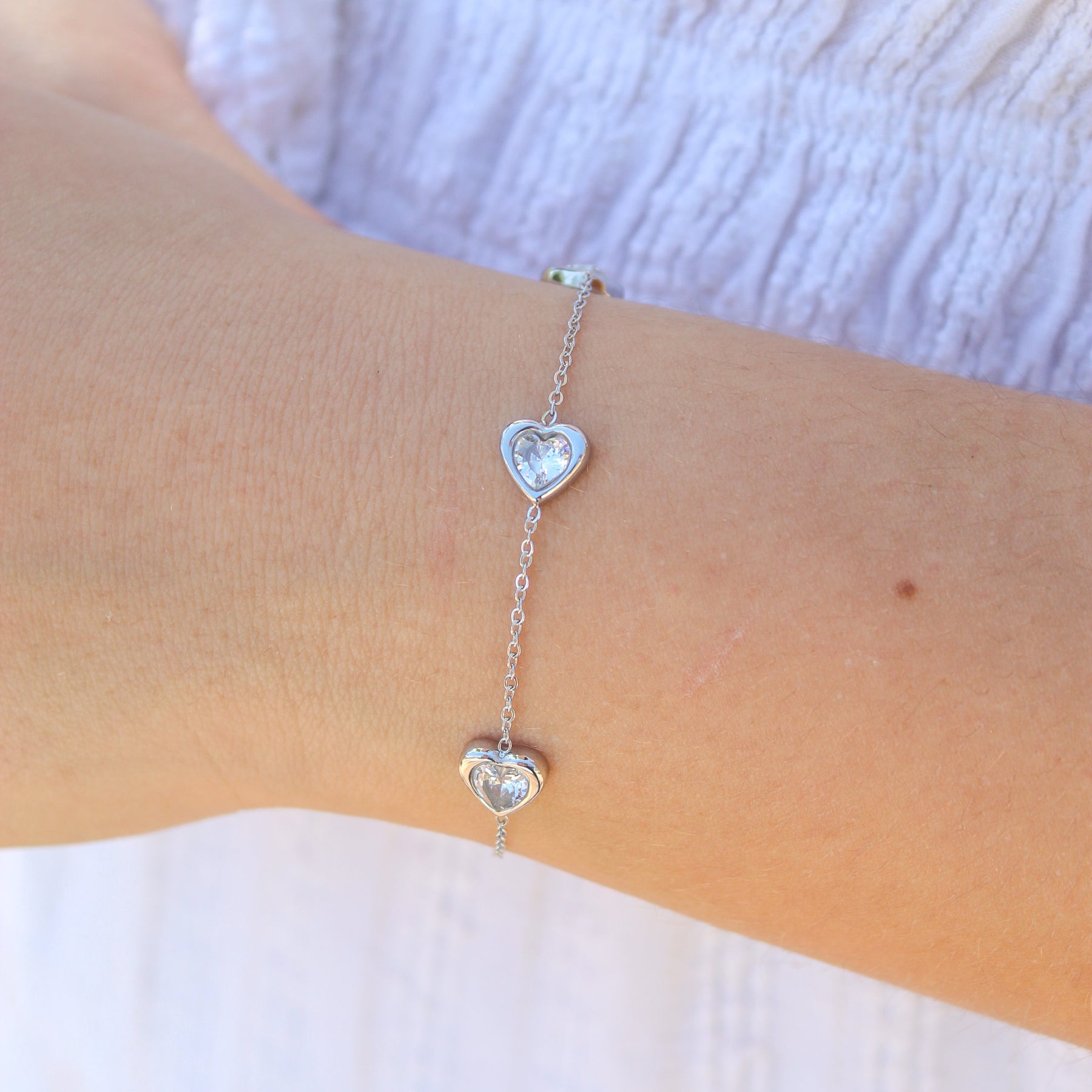 Bracelet Amour argenté