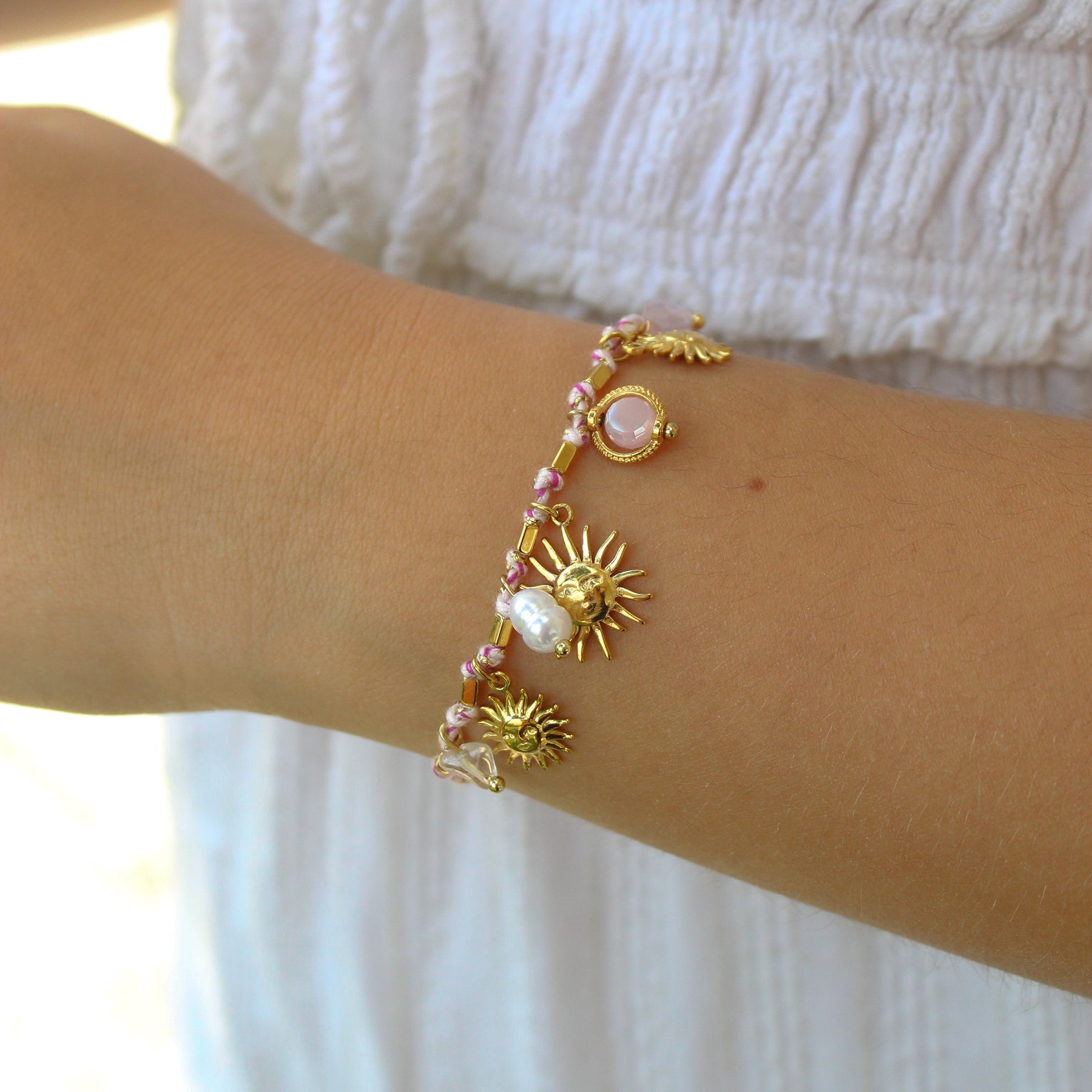 Bracelet Nora mauve