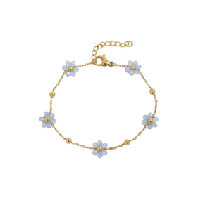 Bracelet Flora bleu