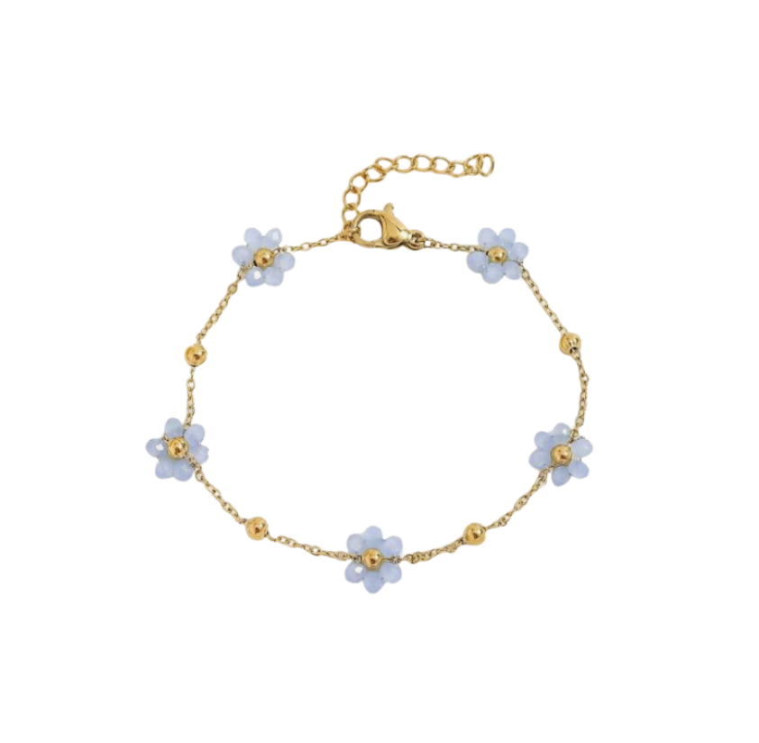 Bracelet Flora bleu