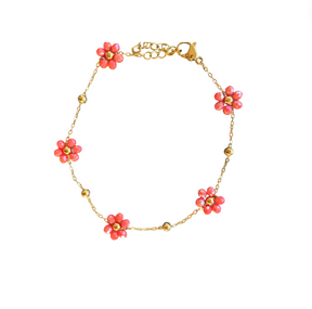 Bracelet Flora saumon