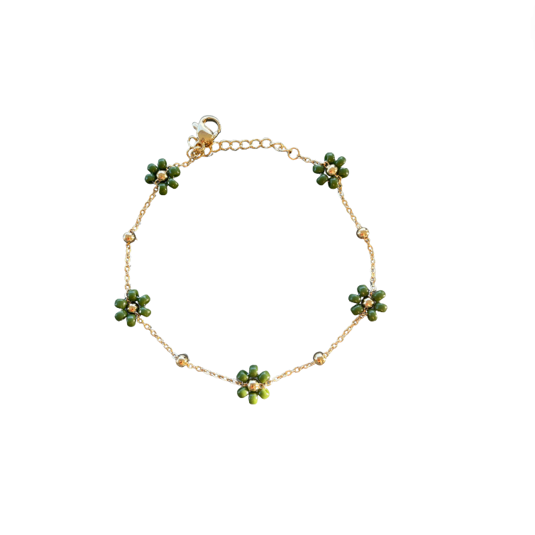 Bracelet Flora vert