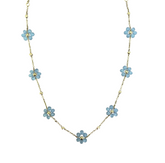 Collier Flora bleu