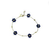 Bracelet Flora bleu marine