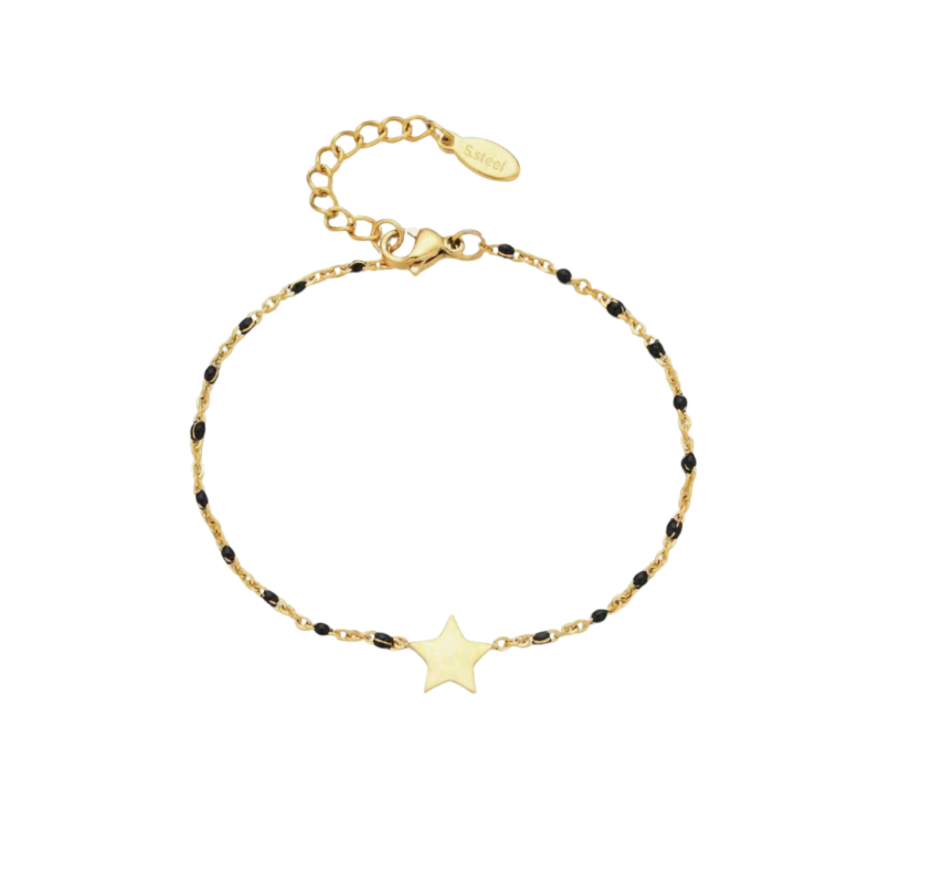 Bracelet Star noir