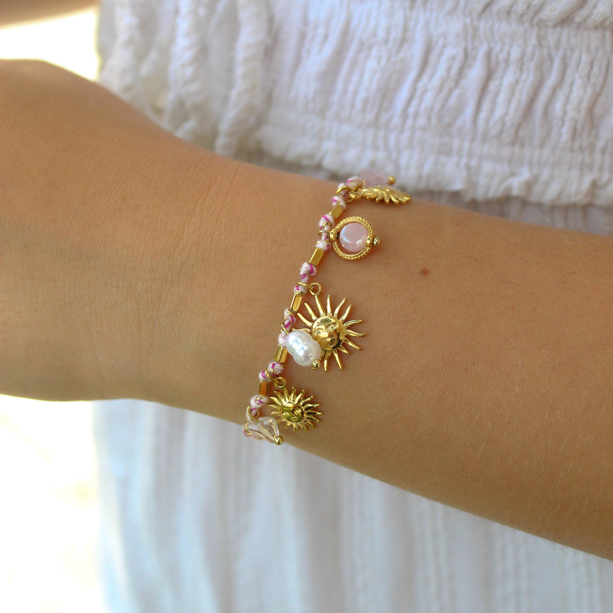 Bracelet Nora mauve